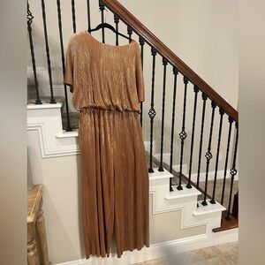 NWT Shimmering Bronze Jumpsuit